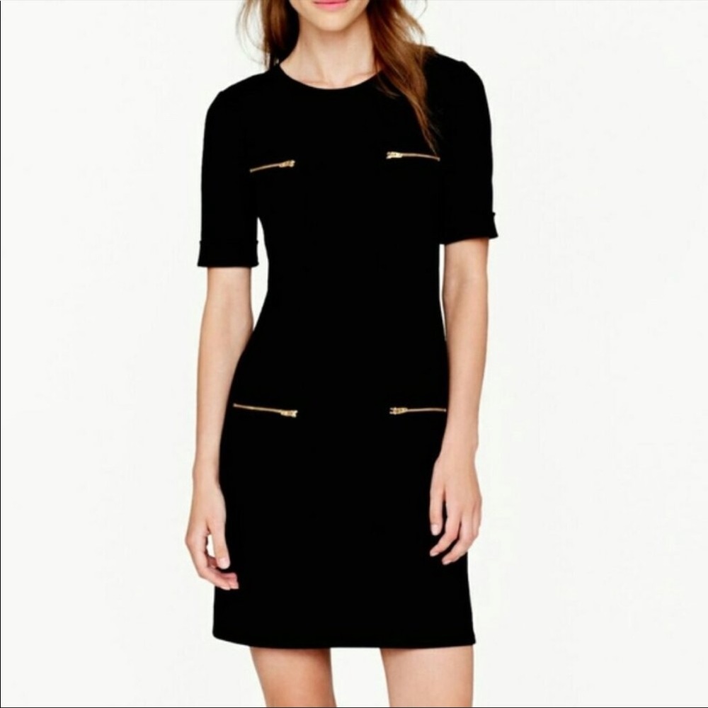J Crew Zipper Pocket Shift Dress
